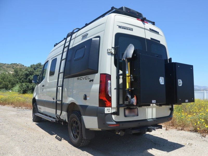 Rear Door Box/Tire Rack – Sprinter 2019+