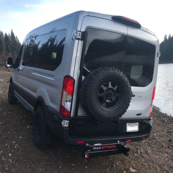 Driver Side Rear Door Box/Tire Rack – Transit 2015+